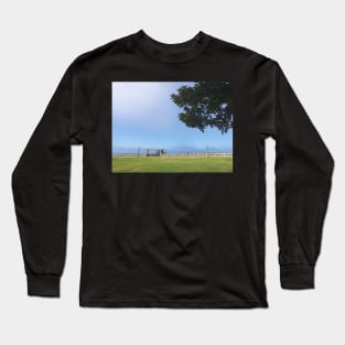 Hazy Skies Overlooking Cliffs at Point Fermin, CA Long Sleeve T-Shirt